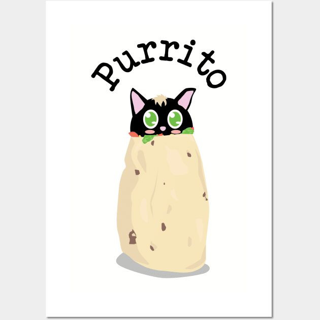 Purrito Wall Art by brocastunited@gmail.com